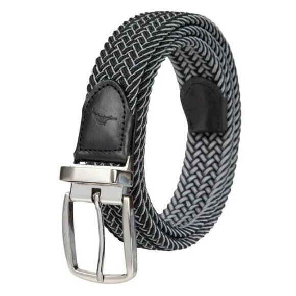 NEW Tommy Bahama Men's L/XL Reversible Belt Black/Gray Comfort Stretch - Picture 1 of 5